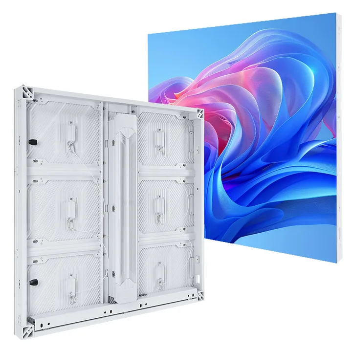EagerLED EA960F4 outdoor LED billboard cabinet with front and rear views