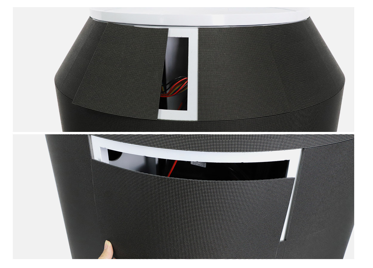 Flexible LED modules used in the EA-DCan display