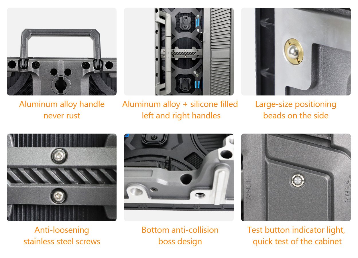 EA1000C6 cabinet handles and alignment hardware