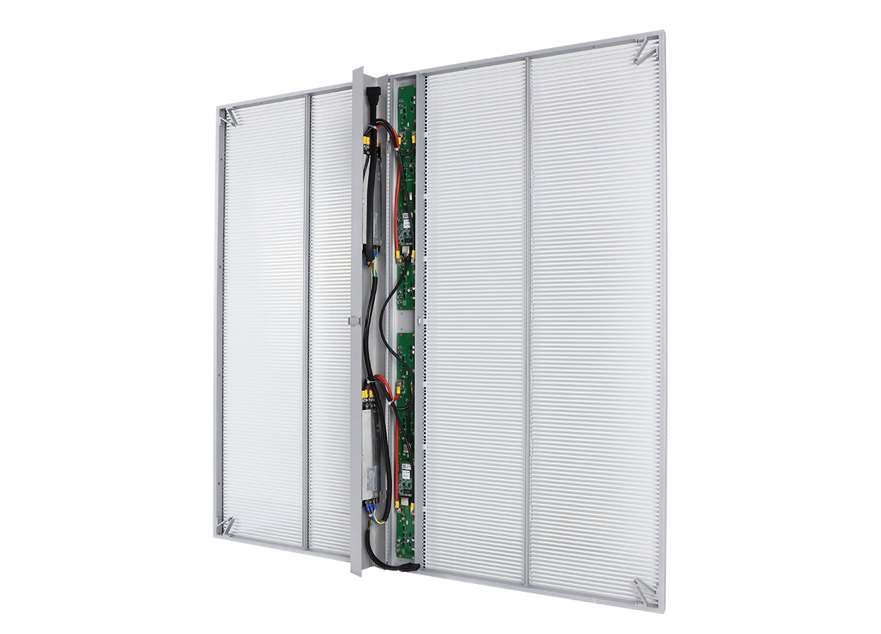 Openable rear cover of the EA1000TiF2 transparent LED screen