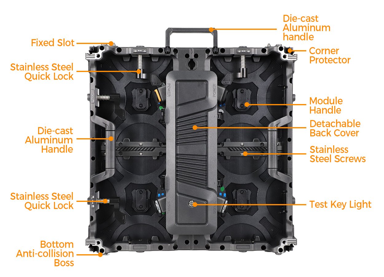 EA500C6 rental LED cabinet construction