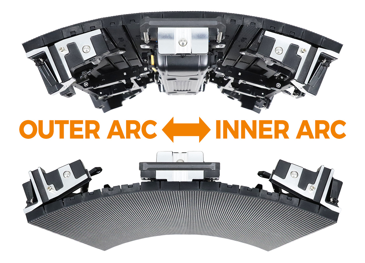 EA500H7 adjustable curved installation