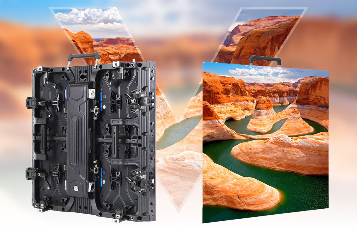 EA500H8V right-angle rental LED display