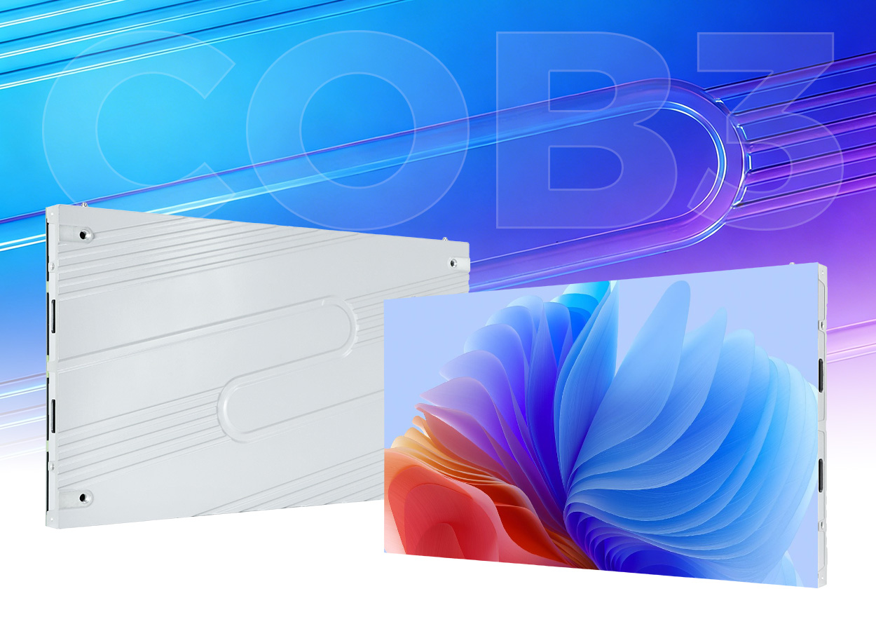 EA600COB3 16:9 cabinet shown from the front and rear