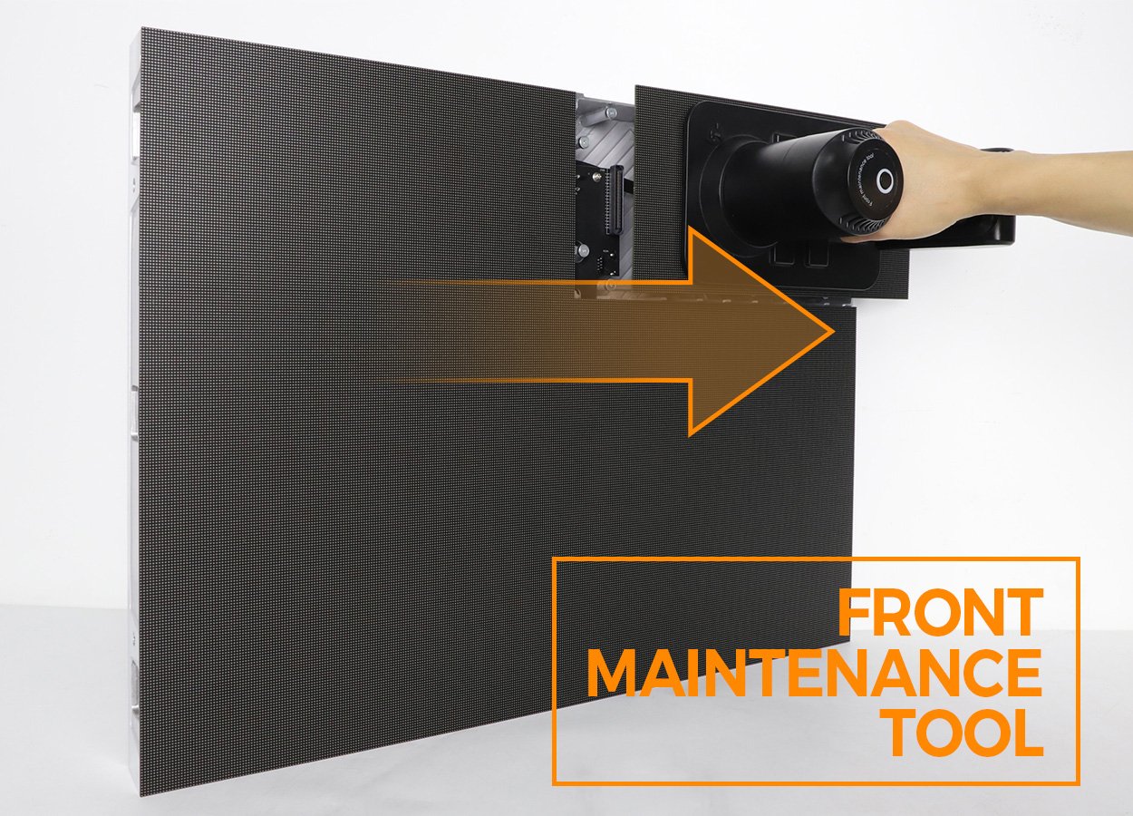 EA640H1 module removal from the front with a vacuum service tool
