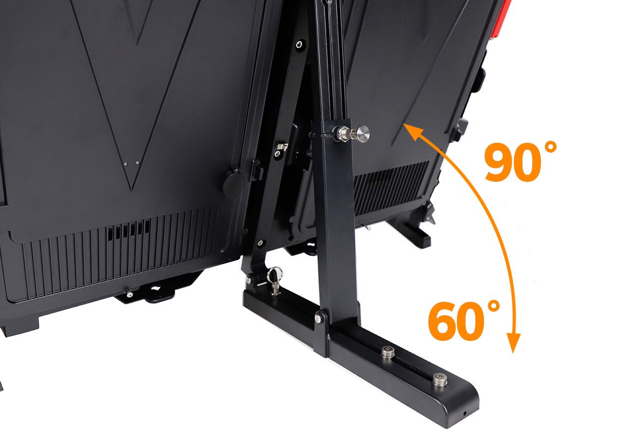 EA960SP4 adjustable rear support bracket with manufacturer angle markings